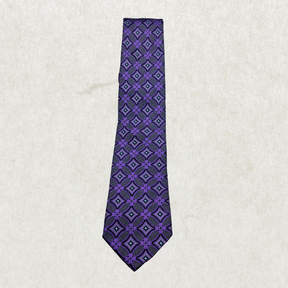 Vintage Serica 100% Silk Tie, Made in Italy, 59” x 3”